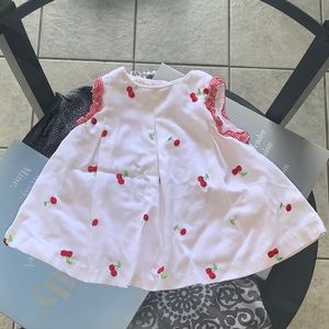 3-6M Girl Adorable Cherry Dress by Little Bitty